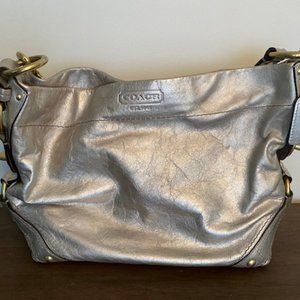 Coach Hobo Bag in Silver
